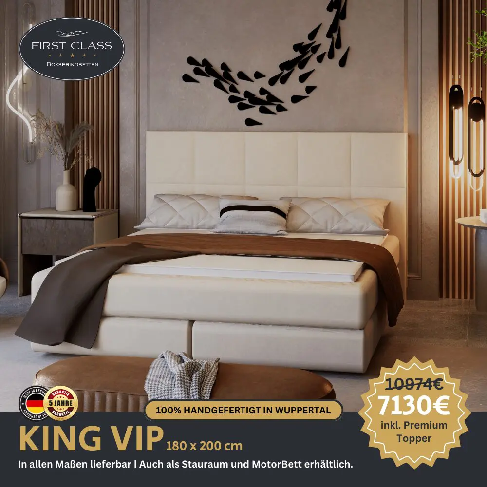 Boxspringbett KING VIP II